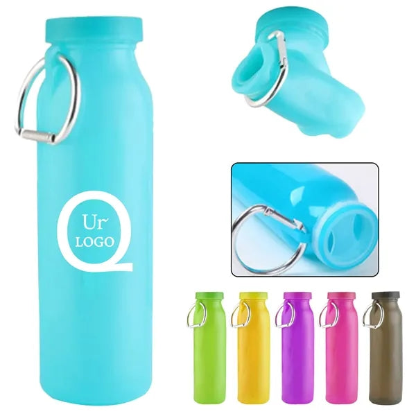 22Oz Silicone Folding Water Bottle