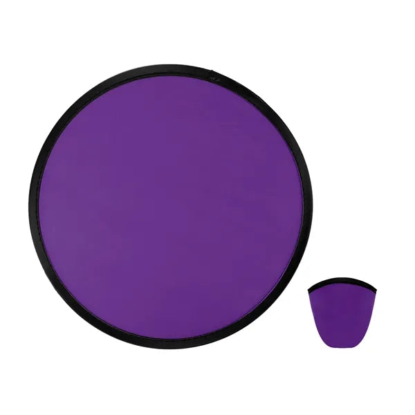 Collapsible Flying Disc with Pouch and Full-Color Imprint