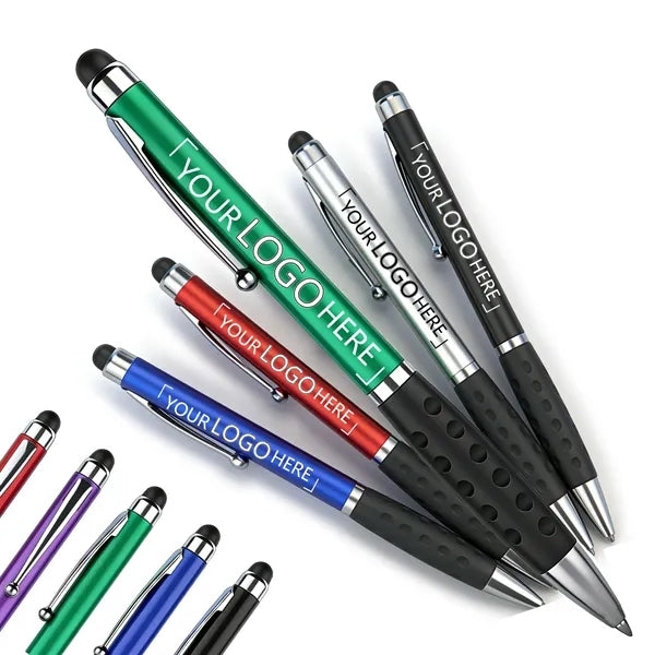 Metallic Stylus Pen with Laser Engraved Logo Slim Writing Pe