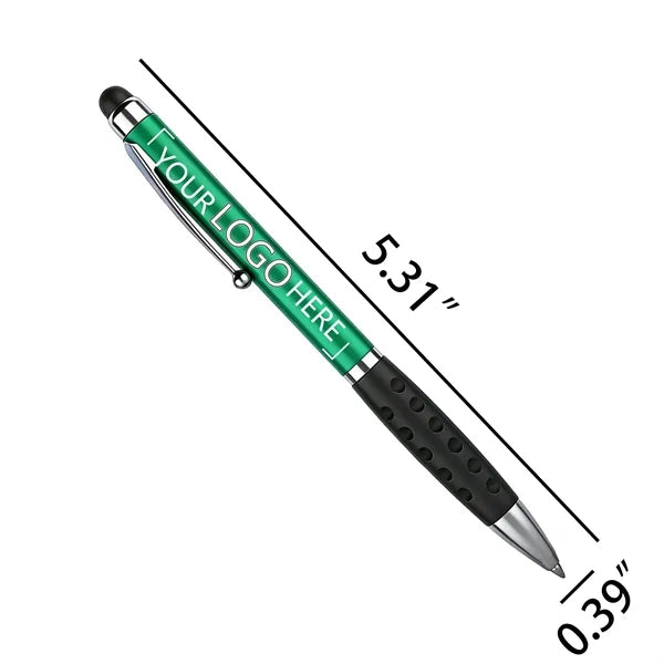 Metallic Stylus Pen with Laser Engraved Logo Slim Writing Pe
