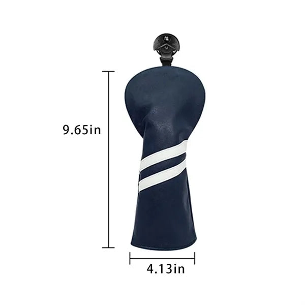 PU leather golf club cover waterproof with changeable tag