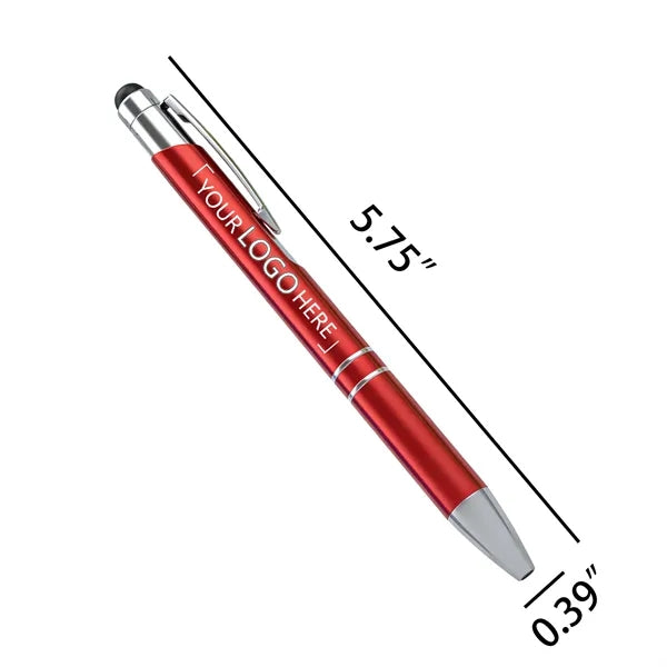 Logo 2 in 1 Metal Stylus Ballpoint Pen