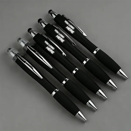 3-in-1 LED Illuminated Logo Stylus Ballpoint Pen
