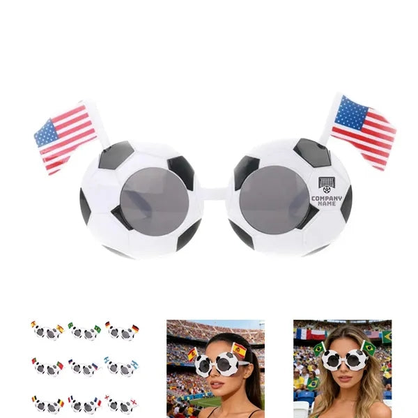 World Cup Flag Soccer Fan Glasses
