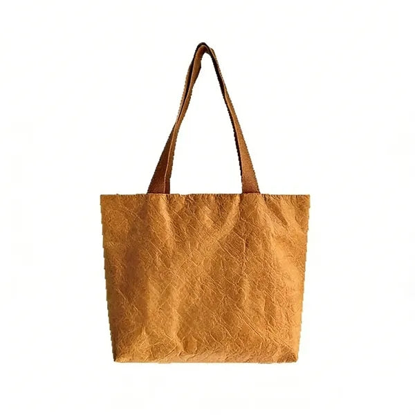 Modern Tyvek Tote Bag Lightweight Kraft Paper Style Shopping