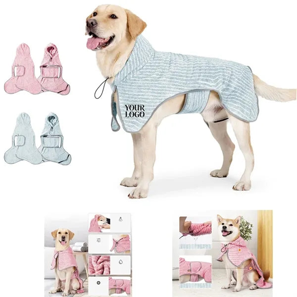 Quick-Drying Absorbent Pet Robe