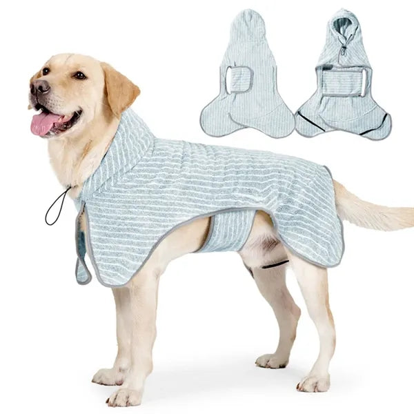 Quick-Drying Absorbent Pet Robe
