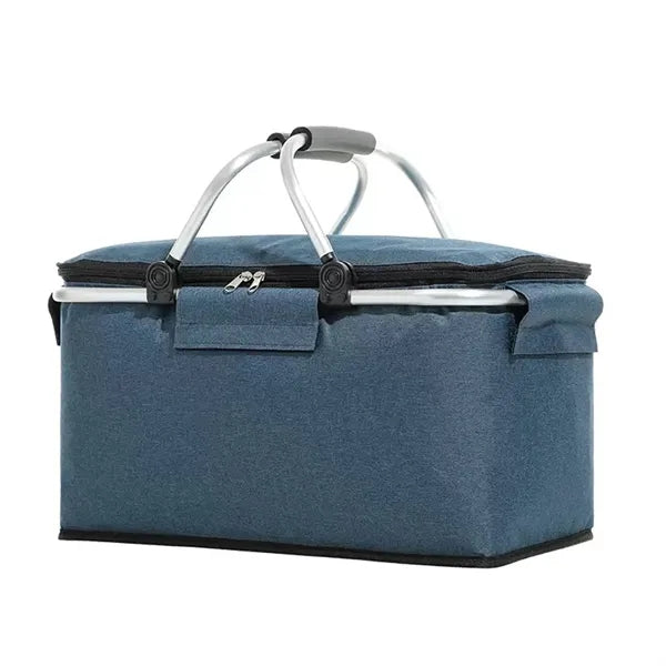 Collapsible Insulated Picnic Basket W/Handles