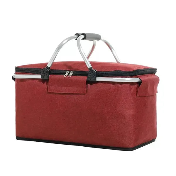 Collapsible Insulated Picnic Basket W/Handles