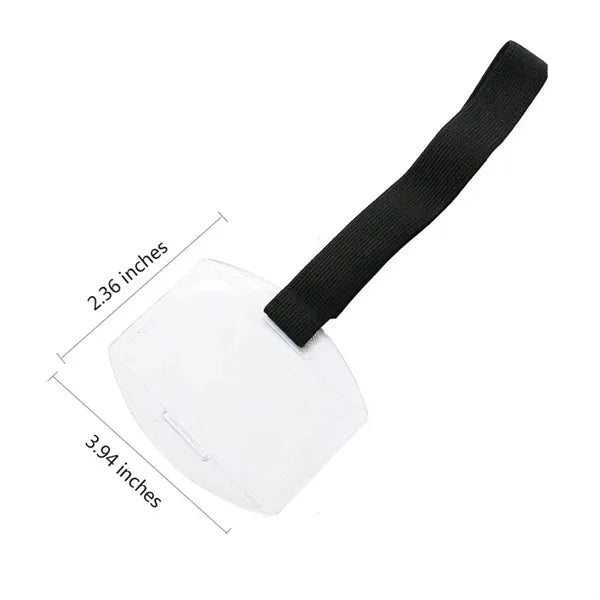 Adjustable Reflective Elastic Armband ID Badge Holder
