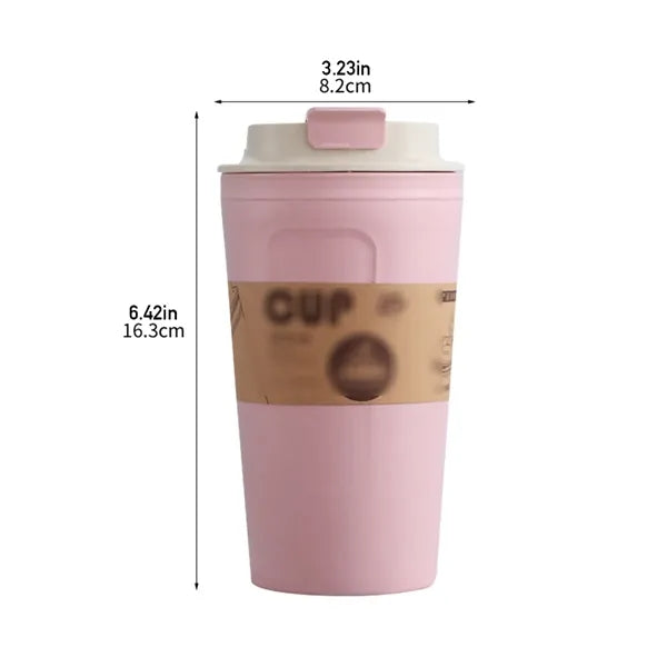 Eco-friendly bamboo fiber water bottle for travel office