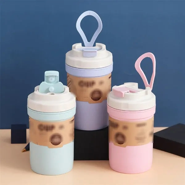 Eco-friendly bamboo fiber water bottle for travel office
