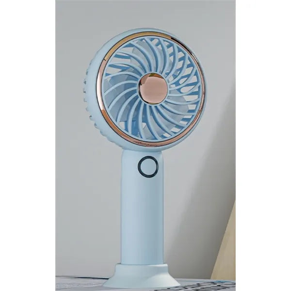 Simple LED and Handheld USB Rechargeable Fan