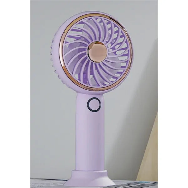 Simple LED and Handheld USB Rechargeable Fan