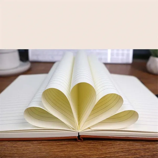 Eco-friendly coffee grounds cork notebook for office school