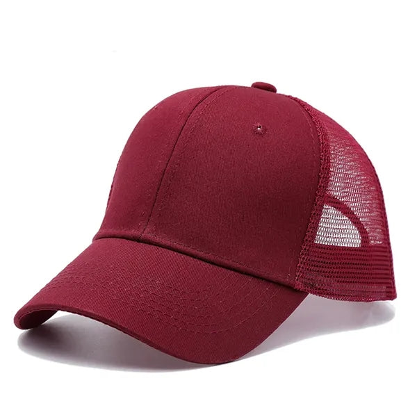 Adjustable Mesh Trucker Hat Structured Baseball Cap