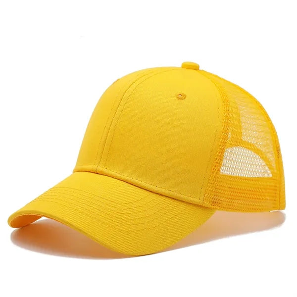 Adjustable Mesh Trucker Hat Structured Baseball Cap