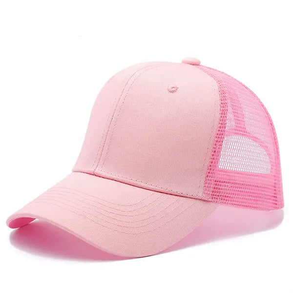 Adjustable Mesh Trucker Hat Structured Baseball Cap