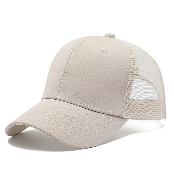 Adjustable Mesh Trucker Hat Structured Baseball Cap