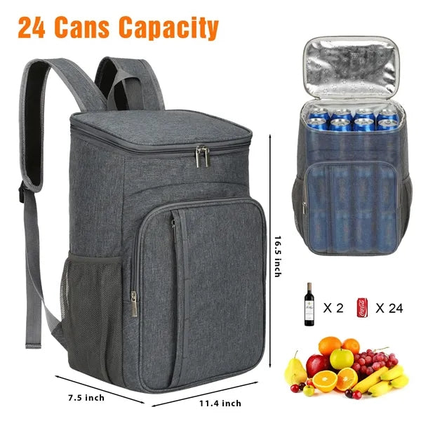 24 Can Insulated Backpack Cooler Bag