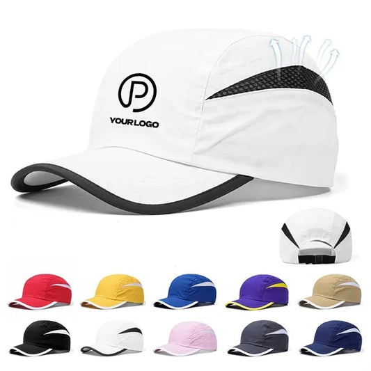 Mesh baseball cap quick dry lightweight hats for running