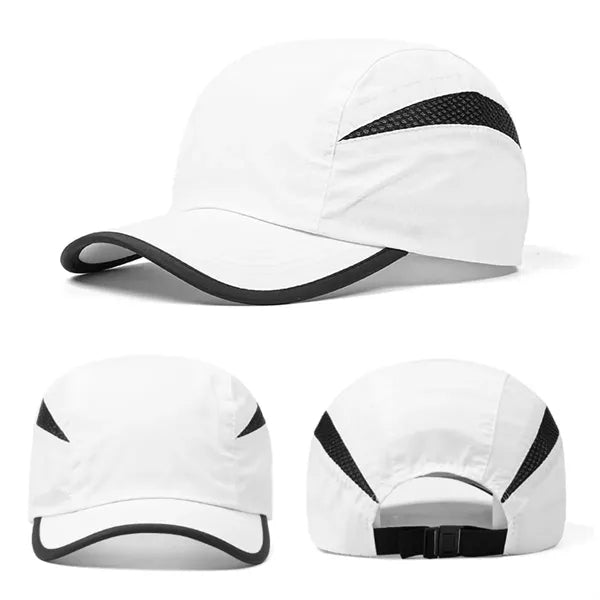 Mesh baseball cap quick dry lightweight hats for running
