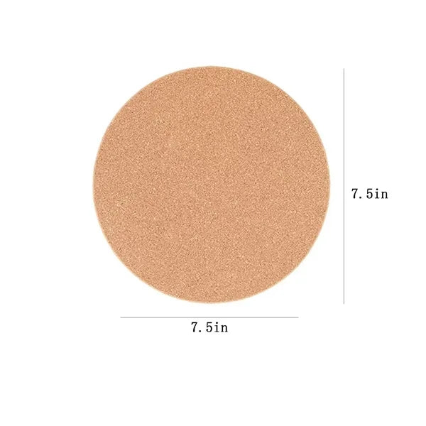 Cork Placemat Eco Friendly Non Slip Heat Insulation Pad