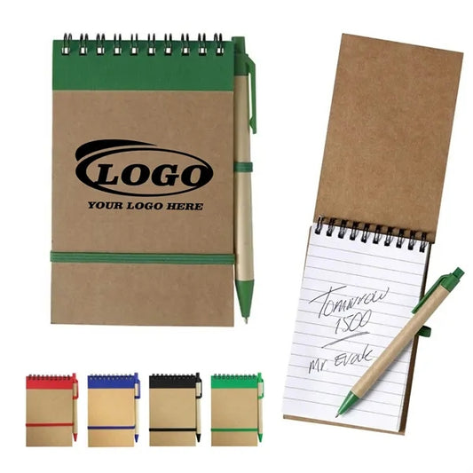 Eco Recycled Notebook Pad with Stylus Pen