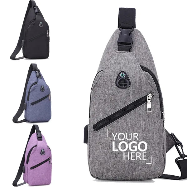 Men Crossbody Chest Bag Sling
