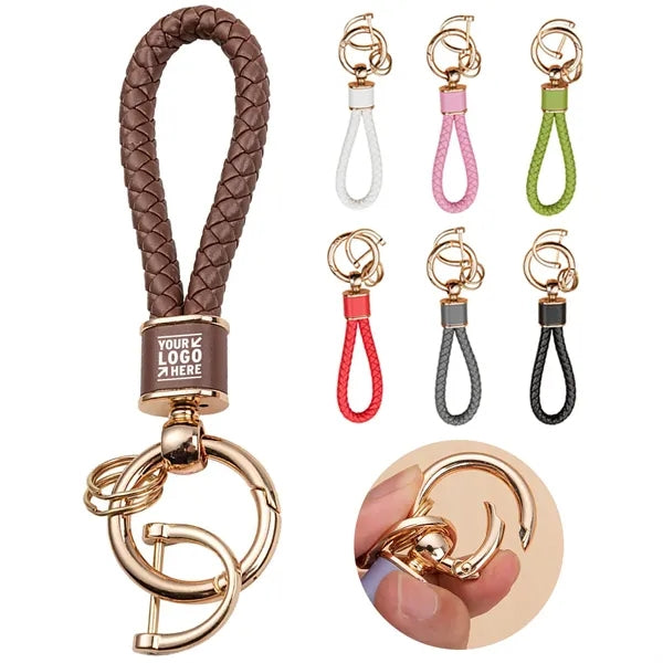 Elegant Braided Car Keychain