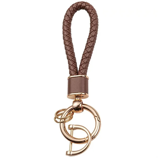 Elegant Braided Car Keychain