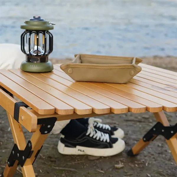 Portable foldable valet tray storage organizer for camping