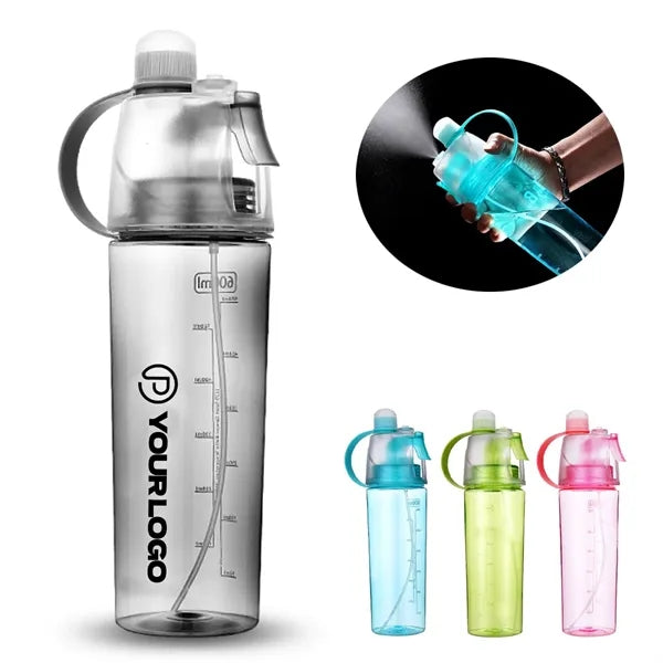 20oz mist spray water bottle leakproof for sports outdoors