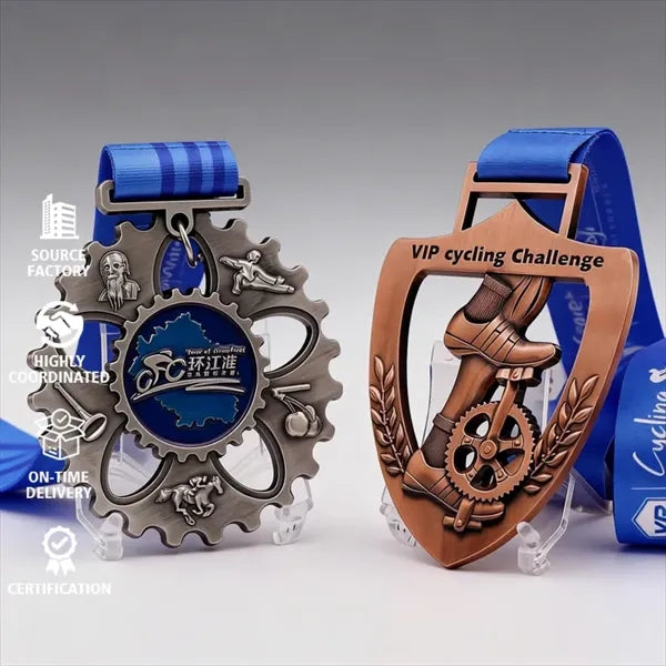 Cycling competition sports commemorative medal