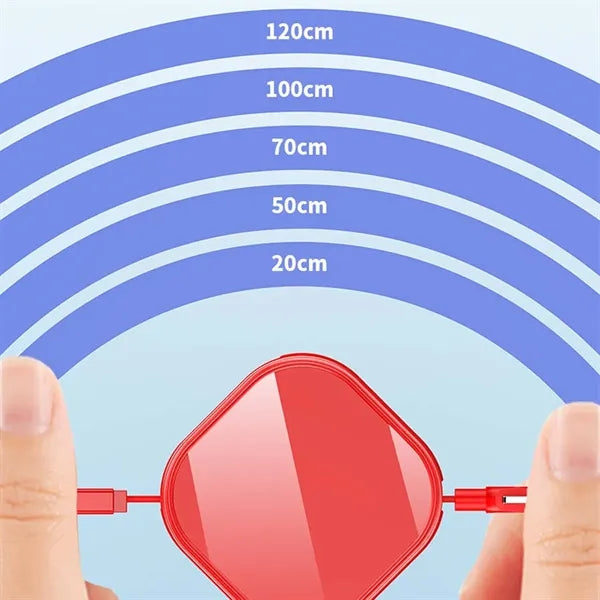 3-in-1 retractable fast charging cable with phone stand