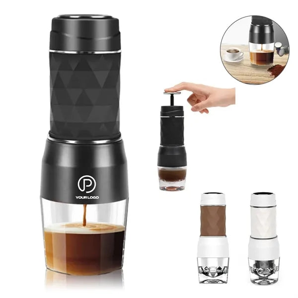 Portable manual espresso maker machine for home travel