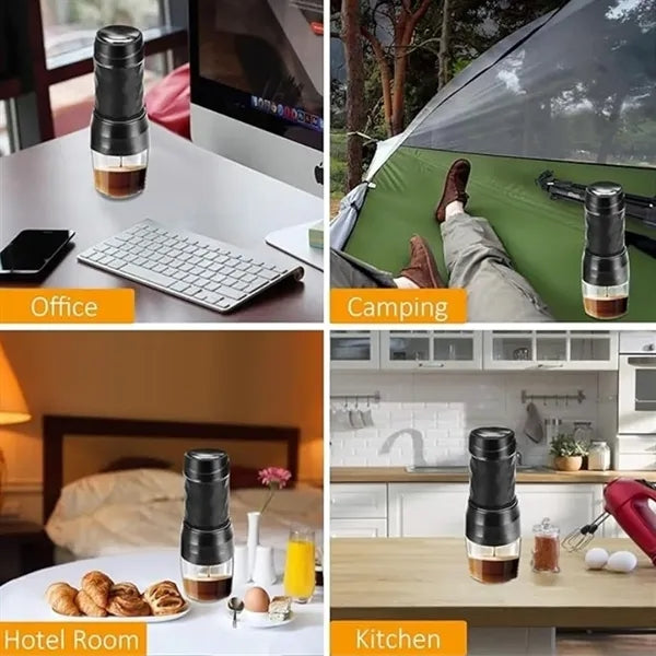 Portable manual espresso maker machine for home travel
