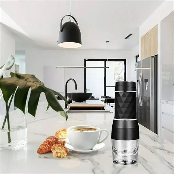 Portable manual espresso maker machine for home travel