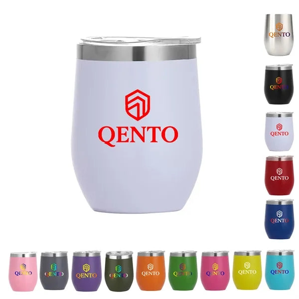 12 Oz Stainless Steel Eggshell Thermos Cup Customizable