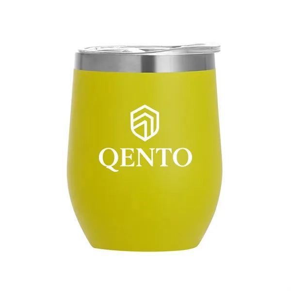 12 Oz Stainless Steel Eggshell Thermos Cup Customizable