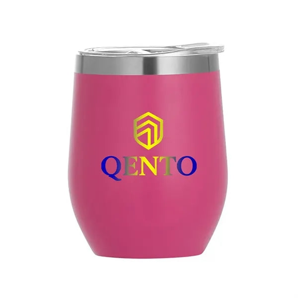 12 Oz Stainless Steel Eggshell Thermos Cup Customizable