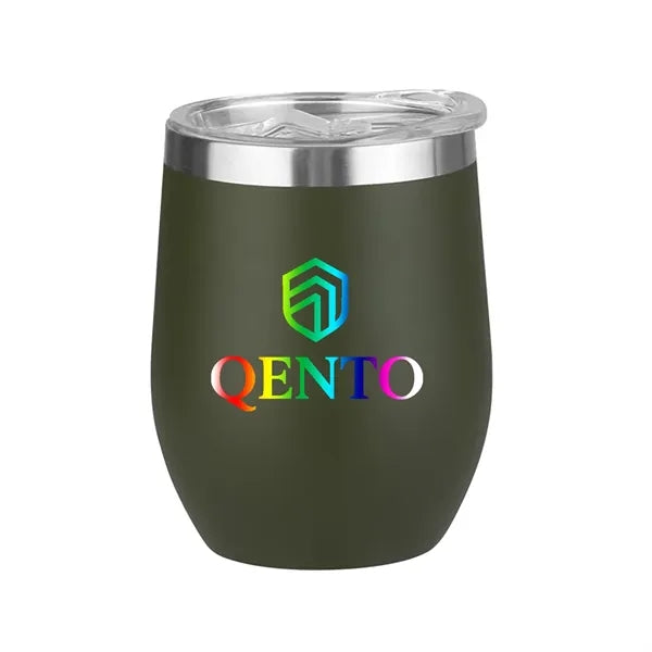 12 Oz Stainless Steel Eggshell Thermos Cup Customizable