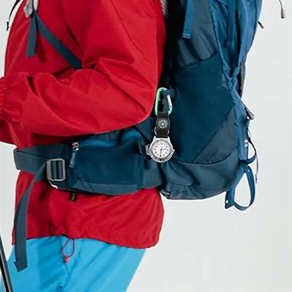 Carabiner Clip Nurse Watch with Compass and Luminous Dial