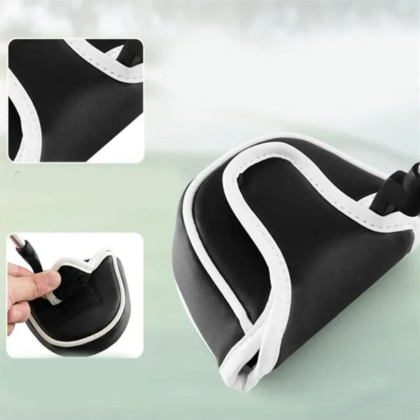 Synthetic Leather Golf Putter Headcover with Soft Interior