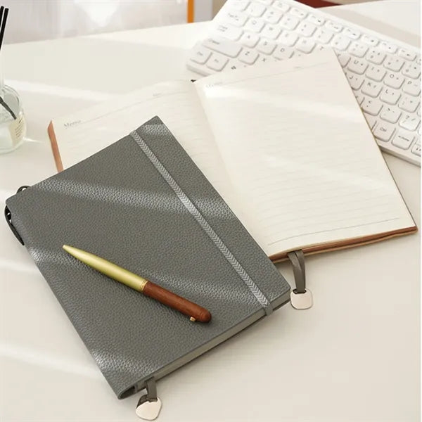 A5 PU Leather Notebook with Elastic Band