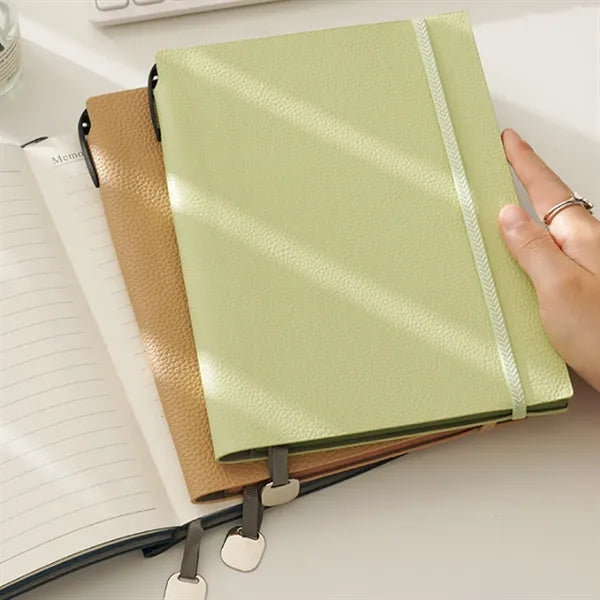 A5 PU Leather Notebook with Elastic Band