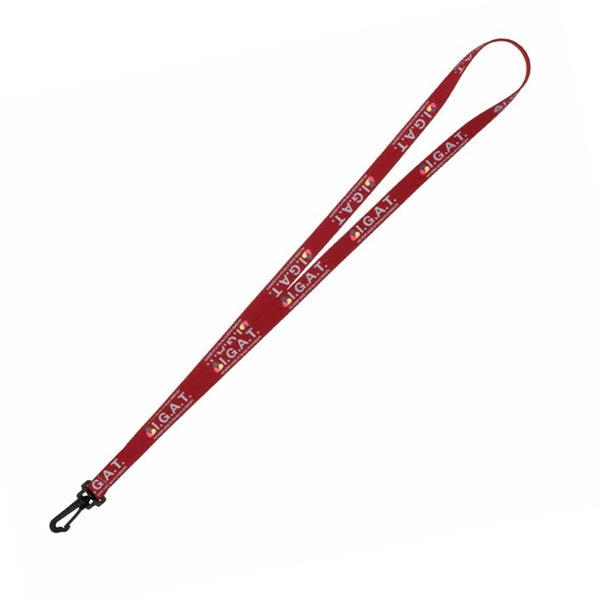 1/2" Overseas Silkscreen Lanyard