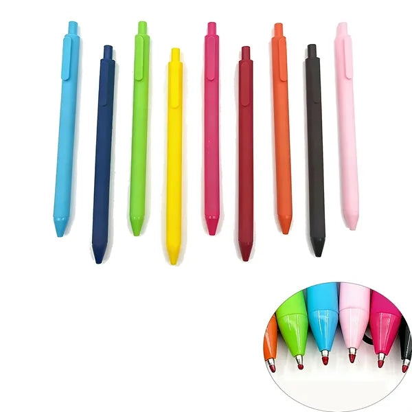 Candy Color Black Ink Retractable Ballpoint Pen