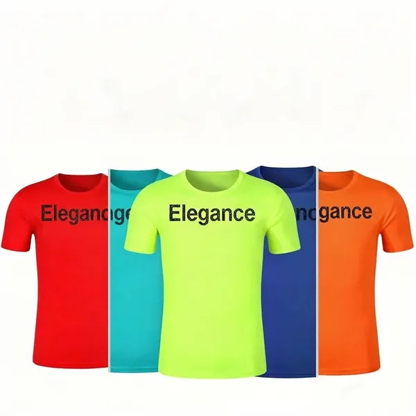 Quick-Dry Round Neck T-Shirt, Workwear wi