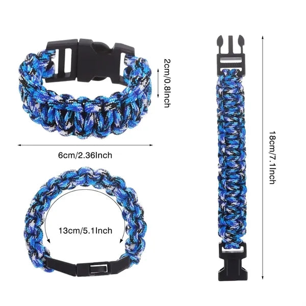 Outdoor Survival Paracord Bracelet
